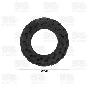 Mordedor Pneu Para Cachorro 10,5CM Cores Variadas Pet Toys