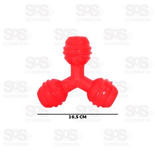 Mordedor Triângulo Maciço Para Cachorro 10,5CM Pet Toys