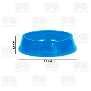 Comedouro Transparente Glitter 160ML Cores Variadas Pet Toys