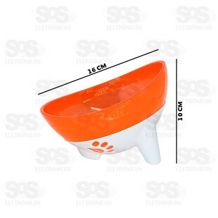 Comedouro Inclinado Glitter 600ML Cores Variadas Pet Toys