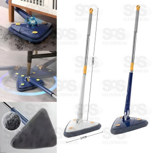 Esfregão Mop Giratório 360 Graus Triângulo PETRIN RD1196