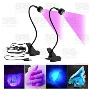 Luminária Garra UV Flexível Para Secagem Unha HWN-ZJ5D