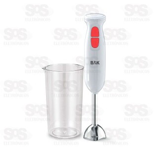 Mixer Elétrico Inox Portátil Com Copo Bak BK-MIX1FN-127