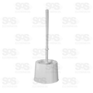 Escova Sanitária 35cm Com Suporte Flora Cores Sortidas