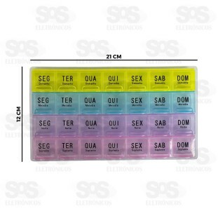 Porta Comprimido Semanal 28 Dias HX4738