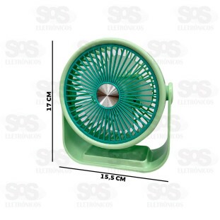 Ventilador Portátil De Mesa Ajustável Top Útil TOP1783