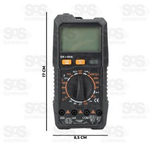 Multímetro Digital Com Cabo 3769