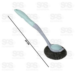 Esponja de Aço Inox 30CM Colorida Top Útil TOP0667
