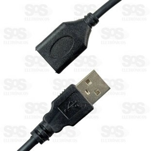 Cabo USB Para USB Fêmea 1,5 Metros Maxmidia MAX-60106-46