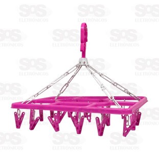 Varal Multiuso Com 20 Prendedores Top Útil TOP1649