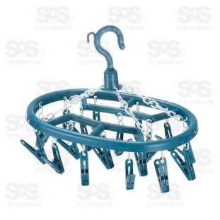 Varal Multiuso Com 20 Prendedores Top Útil TOP1650