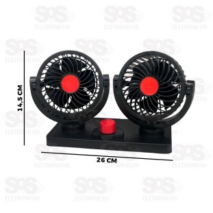 Ventilador Automotivo Duplo 12V YA-4135