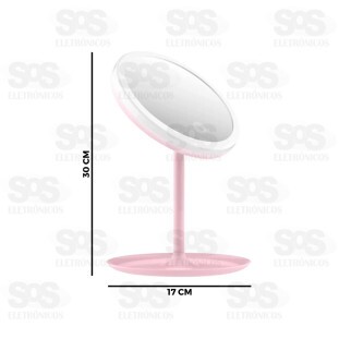 Espelho De Maquiagem Com LED Top Útil TOP1498/1499