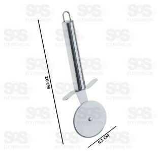 Cortador De Pizza Aço Inox 20cm Top Útil TOP0764