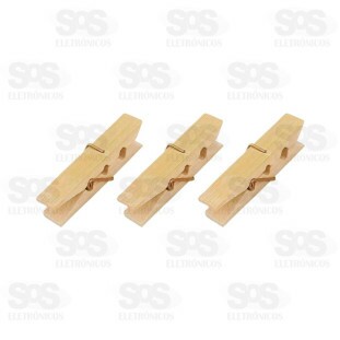 Pacote 20 Prendedores De Bambu Top Útil TOP2063