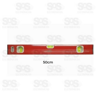 Nível de Alumínio Base Magnética 3 Ampolas 50cm YA-1028