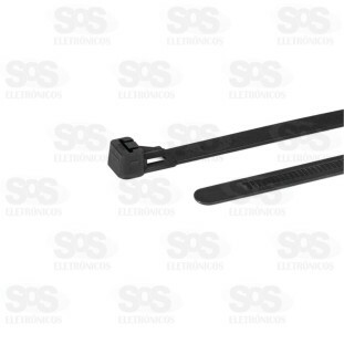 Abraçadeira De Nylon Reutilizável 4,8mmx200 Com 50 Unidades TRY-0088