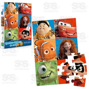 Quebra-Cabeça de Chão Pixar Disney 28 Peças