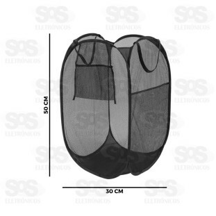 Cesto Dobrável Multiuso Nylon Cores Sortidas Caerus CRS-2524