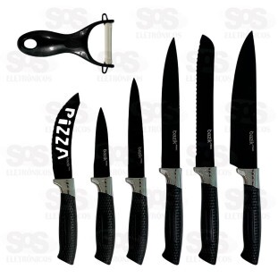 Kit Facas De Cozinha 7 Peças Bazik Prime WU-347