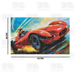 Quebra-Cabeça Carro Veloz 160 Peças Mini Toys 6370