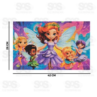 Quebra-Cabeça Fadas 160 Peças Mini Toys 6372