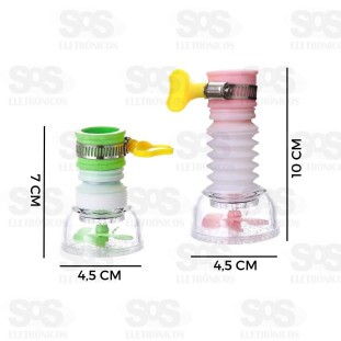 Bico Chuveirinho Arejador Para Torneira Giratório Retrátil HX7366