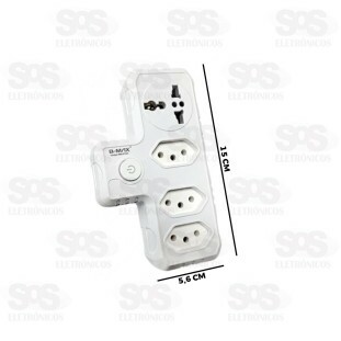 Adaptador 3 Tomadas B-Max BM-8703A