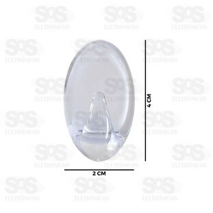 Ganchos Multiuso Transparente 3 Unidades Top Útil TOP1346