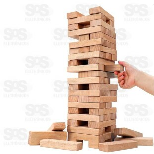 Jogo Da Torre Torremoto 36 Peças Madeira IOB 07