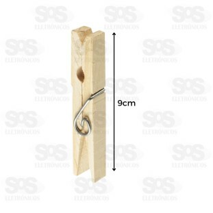 Prendedor de Roupa de Madeira com Mola Gigante 12 Unidades 020