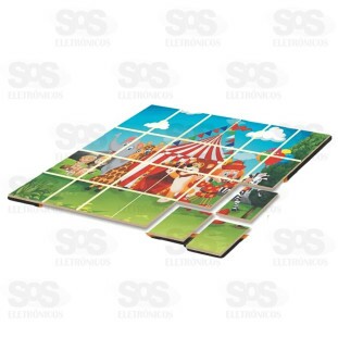 Quebra-Cabeça Circo 24 Peças de Madeira IOB 003