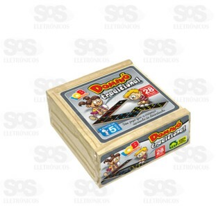 Dominó 28 Peças e Estojo em Madeira IOB 115