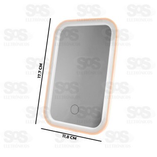 Espelho De Maquiagem Com LED 3 Cores AL-2742