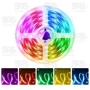 Fita de LED Colorida Com Controle Por Som 5 Metros Altomex AL-5052