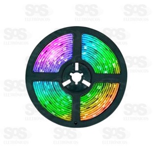 Fita de LED Colorida Com Controle Remoto 5 Metros Altomex AL-5055