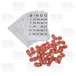 Jogo Bingo Com 40 Cartelas e 75 Marcadores Onyx 2877