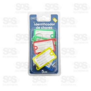 Chaveiro Etiqueta Identificadora 5 Unidades Onyx 5131