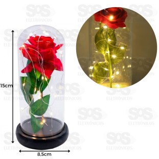 Luminária Rosa Bela e a Fera Onyx 6742