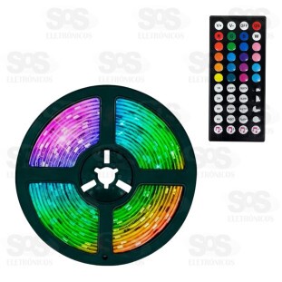 Fita de LED 10 Metros Colorida Comando Por Som Altomex AL-5056