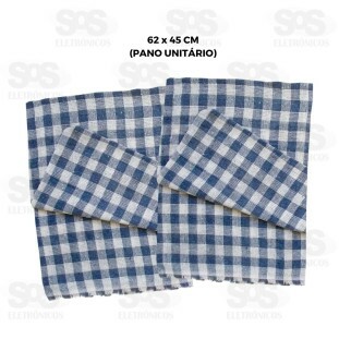 Saco Alvejado Pano Xadrez 62x45CM Esponflora 7187