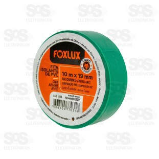 Fita Isolante 10 Metros Verde 10 Unidades Foxlux 10.14