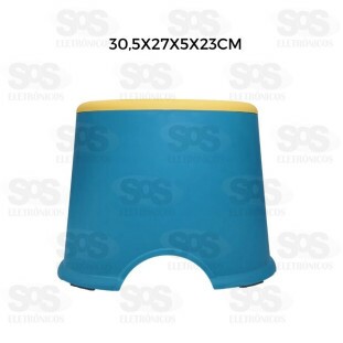 Banqueta Infantil De Plástico Ursinho Cores variadas NAPI414