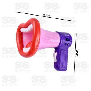 Megafone Com Gravador de Voz Toy King TK-AB8291