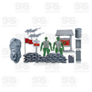 Kit Bonecos Militares 13 Peças Pica Pau 769