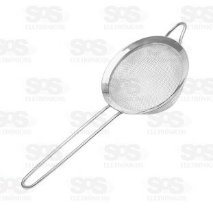 Peneira Média De Aço Inox 12CM Top Útil TOP0873