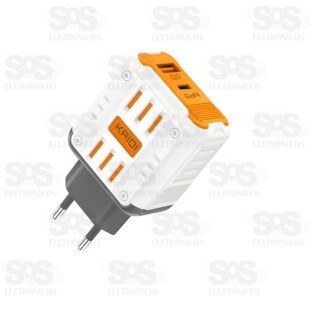 Fonte de Parede USB+PD 65W Kaidi KD-693