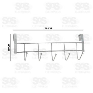 Gancho Multiuso de Ferro 5 Ganchos Top Útil TOP0938