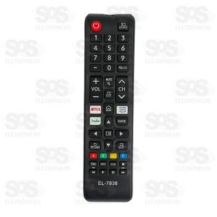 Controle Remoto Samsung Netflix/Prime/Hulu Eletromex EL-7838