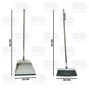 Kit Limpeza Pá e Vassoura Top Útil TOP1680